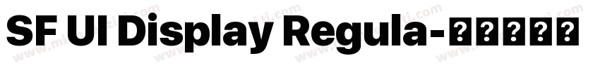 SF UI Display Regula字体转换